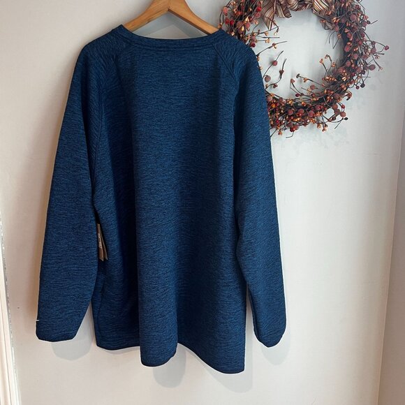 Nike Tour Men's Plus Dri-FIT Golf Crew Sweatshirt FD5835-410 Size 4XL Blue - Picture 6 of 10